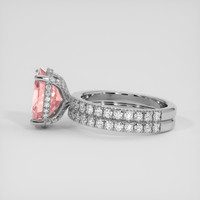 4.39 Ct. Purplish Pink Sapphire Ring, 10K White Gold 4