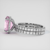 4.59 Ct. Pink Sapphire Ring, 14K White Gold 4