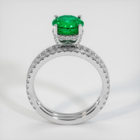 1.67 Ct. Emerald Ring, 18K White Gold 3