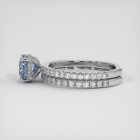 1.31 Ct. Sapphire Ring, 18K White Gold 4