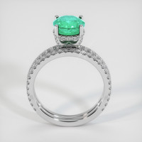1.31 Ct. Emerald Ring, 18K White Gold 3