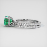 1.33 Ct. Emerald Ring, 18K White Gold 4
