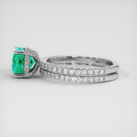 1.57 Ct. Emerald Ring, 18K White Gold 4