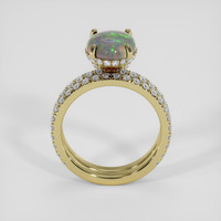 1.63 Ct. Multi Color Opal Ring, 14K Yellow Gold 3