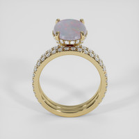 1.98 Ct. Multi Color Opal Ring, 14K Yellow Gold 3