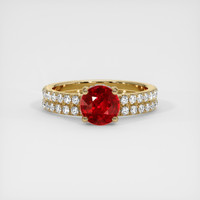 1.68 Ct. Ruby Ring, 14K Yellow Gold 1