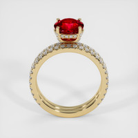 2.57 Ct. Ruby Ring, 14K Yellow Gold 3