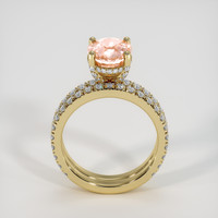3.51 Ct. Padparadscha Sapphire Ring, 14K Yellow Gold 3