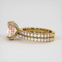 3.51 Ct. Padparadscha Sapphire Ring, 14K Yellow Gold 4