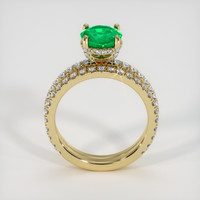 1.25 Ct. Emerald Ring, 18K Yellow Gold 3