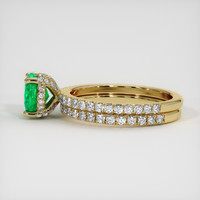 1.25 Ct. Emerald Ring, 18K Yellow Gold 4