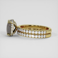 1.63 Ct. Multi Color Opal Ring, 18K Yellow Gold 4