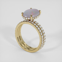 1.98 Ct. Multi Color Opal Ring, 18K Yellow Gold 2