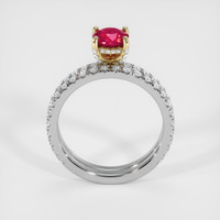 0.75 Ct. Ruby Ring, 14K Yellow & White 3