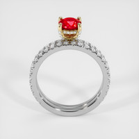 1.07 Ct. Ruby Ring, 18K Yellow & White 3