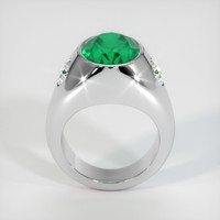 5.84 Ct. Emerald Ring, Platinum 950 3