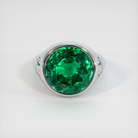 11.16 Ct. Emerald Ring, Platinum 950 1