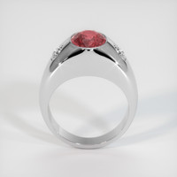 2.82 Ct. Padparadscha Sapphire Ring, Platinum 950 3