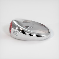 2.82 Ct. Padparadscha Sapphire Ring, Platinum 950 4