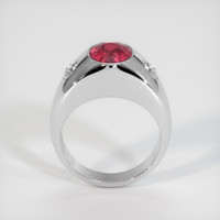 2.39 Ct. Reddish Pink Sapphire Ring, Platinum 950 3