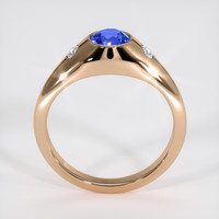 1.17 Ct. Blue Sapphire Ring, 18K Rose Gold 3