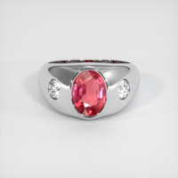 2.50 Ct. Sapphire Ring, 14K White Gold 1