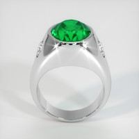 5.84 Ct. Emerald Ring, 18K White Gold 3