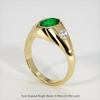 1.21 Ct. Emerald Ring, 18K White Gold 2