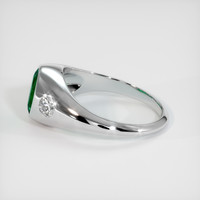 1.09 Ct. Emerald Ring, 18K White Gold 4
