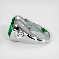 6.17 Ct. Emerald Ring, 18K White Gold 4