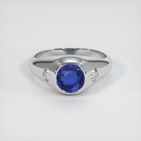 2.03 Ct. Sapphire Ring, 18K White Gold 1