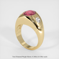 2.82 Ct. Padparadscha Sapphire Ring, 14K Yellow Gold 2