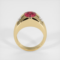 2.39 Ct. Reddish Pink Sapphire Ring, 14K Yellow Gold 3