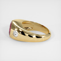 2.39 Ct. Reddish Pink Sapphire Ring, 14K Yellow Gold 4
