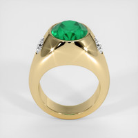 5.84 Ct. Emerald Ring, 18K Yellow Gold 3