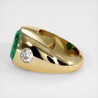 5.84 Ct. Emerald Ring, 18K Yellow Gold 4