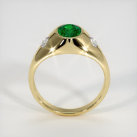 1.21 Ct. Emerald Ring, 18K Yellow Gold 3