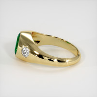 1.21 Ct. Emerald Ring, 18K Yellow Gold 4