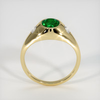 1.09 Ct. Emerald Ring, 18K Yellow Gold 3