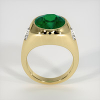 6.17 Ct. Emerald Ring, 18K Yellow Gold 3