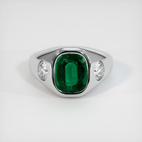 2.97 Ct. Emerald Ring, Platinum 950 1