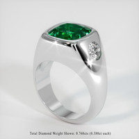 4.39 Ct. Emerald Ring, Platinum 950 2