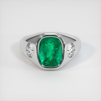 2.47 Ct. Emerald Ring, Platinum 950 1