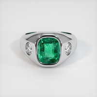 3.52 Ct. Emerald   Ring, Platinum 950 1
