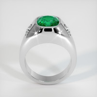 3.52 Ct. Emerald   Ring, Platinum 950 3