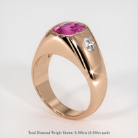 1.80 Ct. Sapphire Ring, 14K Rose Gold 2