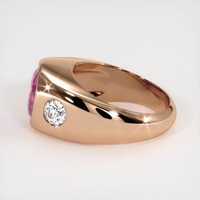 3.19 Ct. Pink Sapphire Ring, 14K Rose Gold 4