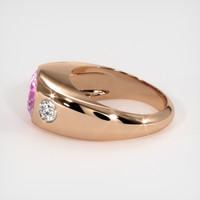 2.08 Ct. Pink Sapphire Ring, 14K Rose Gold 4
