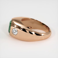 2.78 Ct. Bluish Green Sapphire Ring, 18K Rose Gold 4
