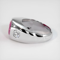 3.19 Ct. Pink Sapphire Ring, 14K White Gold 4